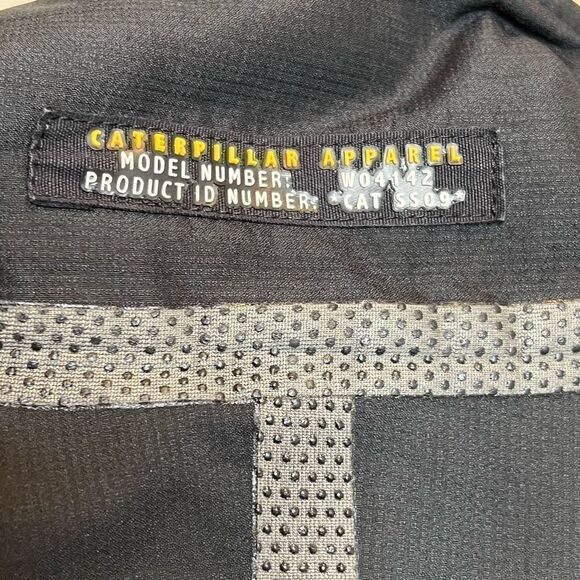Caterpillar black fleece lined weatherproof jacket size L - Picture 12 of 16